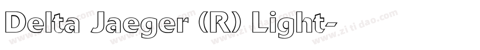 Delta Jaeger (R) Light字体转换